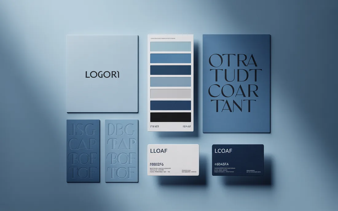 Aperçu d'un projet d'identité visuelle et de branding
